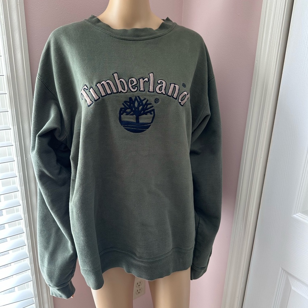 Timberland Forest Green Cotton Sweatshirt